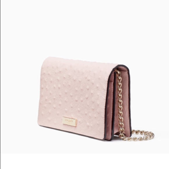 kate spade Handbags - Authentic Kate spade Ostrich leather chain Crosby